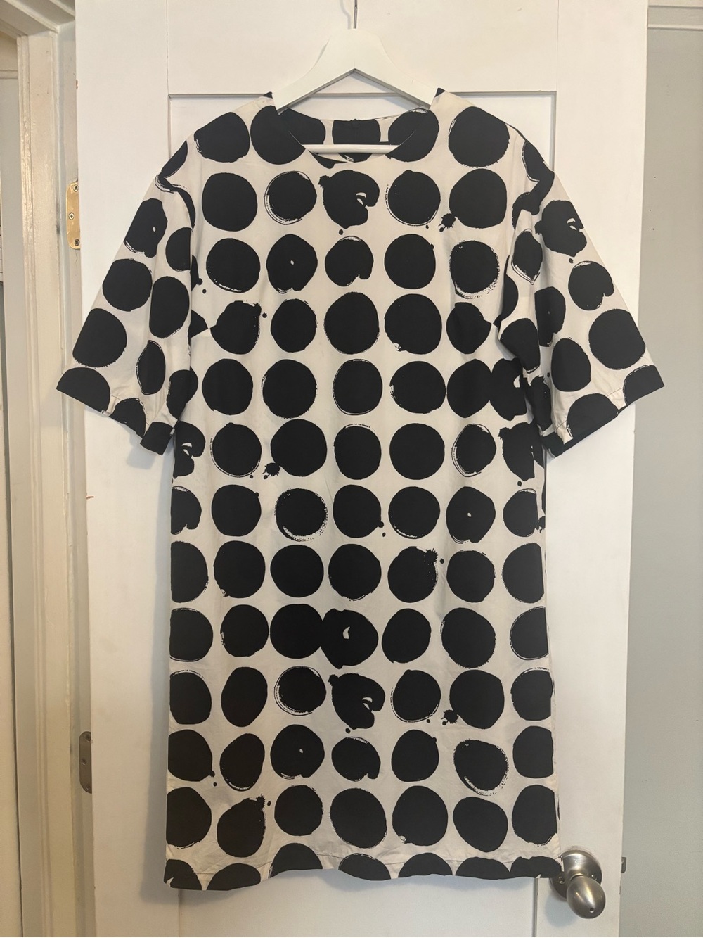 Marimekko | Black & White Polka Dot Shift Dress